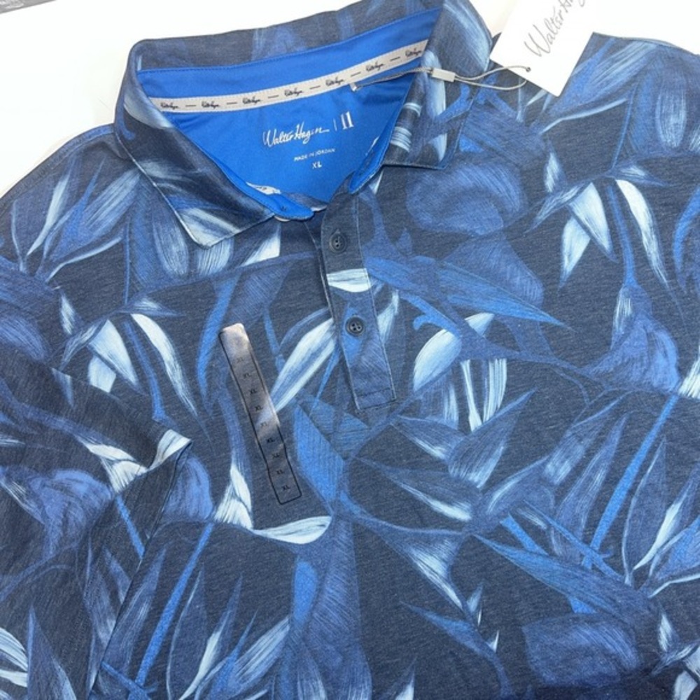 Walter‎ Hagen Men's Short Sleeve Airbrush Birds Golf Polo Size X-Large NWT
